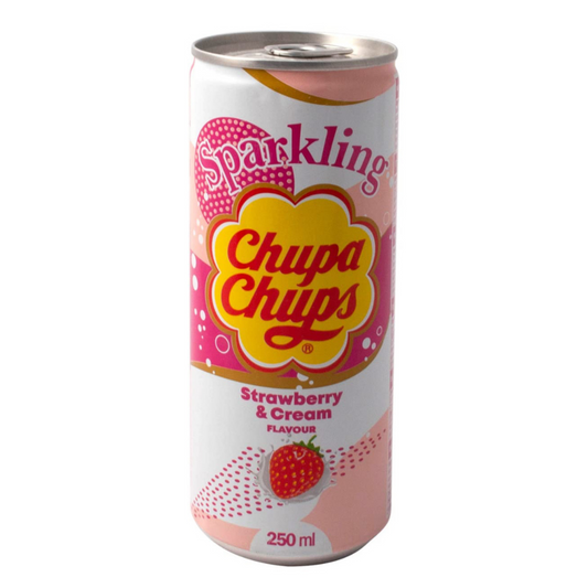 Chupa Chups Strawberry & Cream Sparking Drink